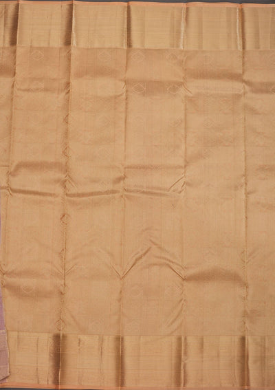 Cream Zariwork Pure Silk Saree-Koskii