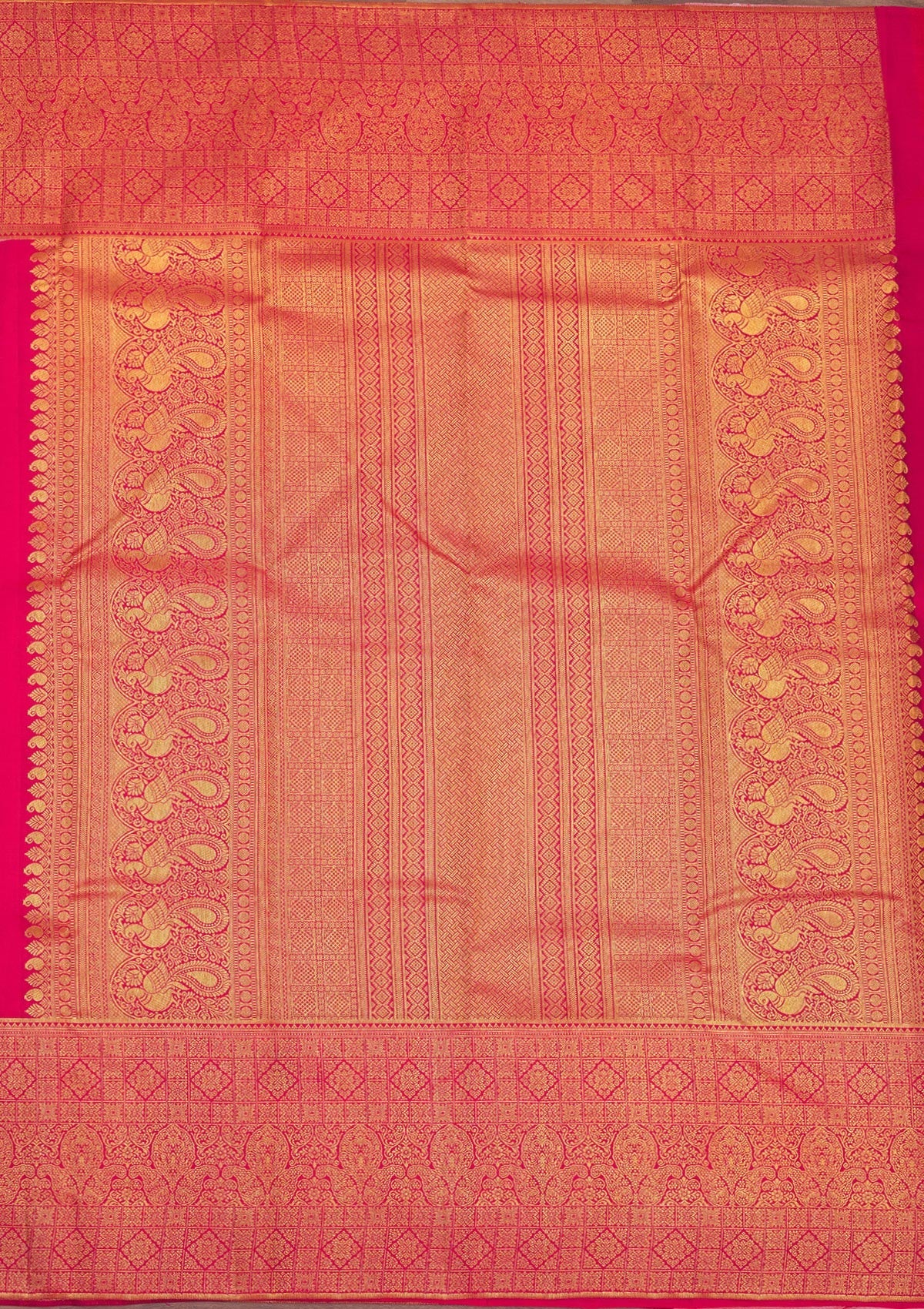 Cream Zariwork Pure Silk Saree