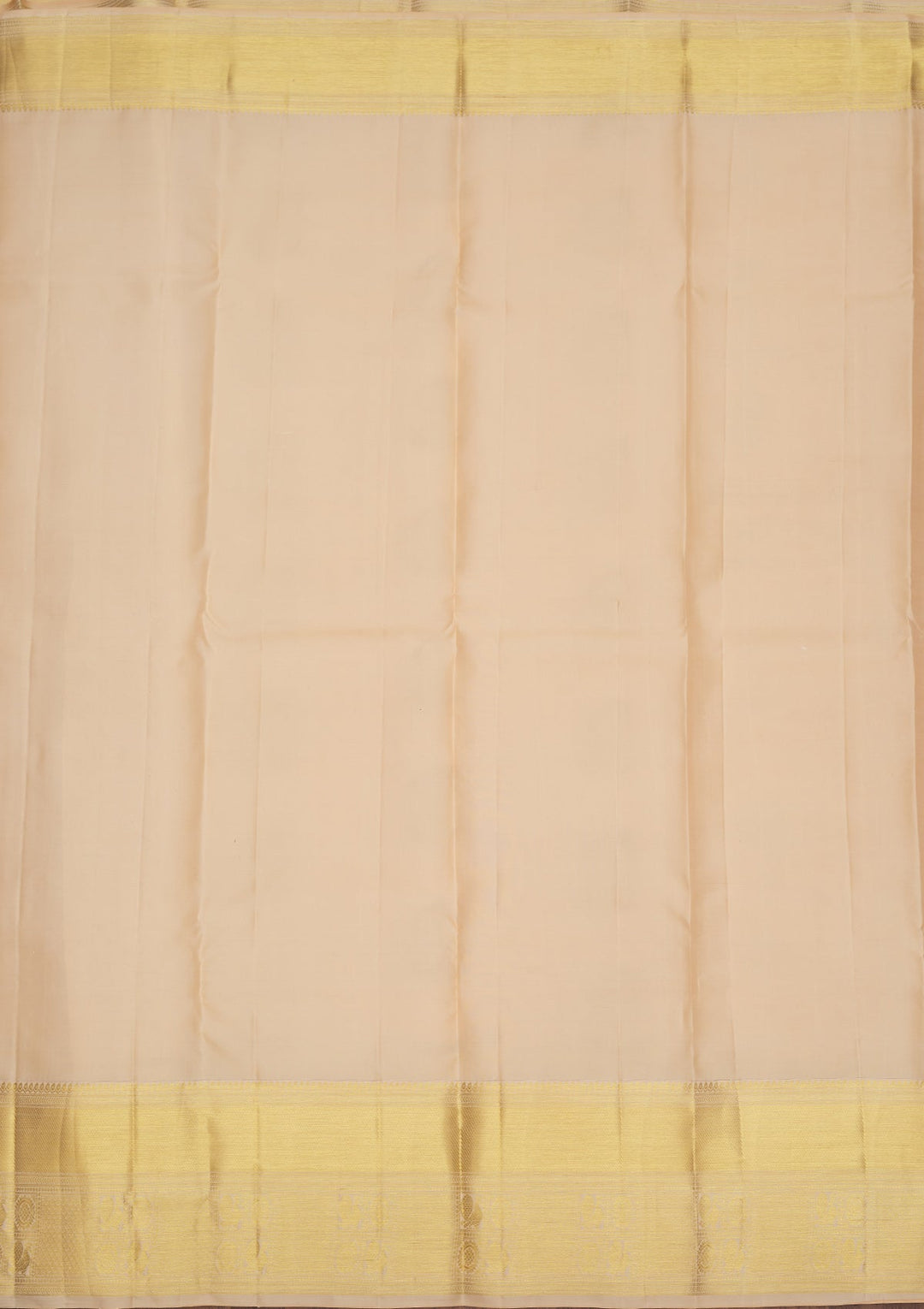 Cream Zariwork Pure Silk Saree