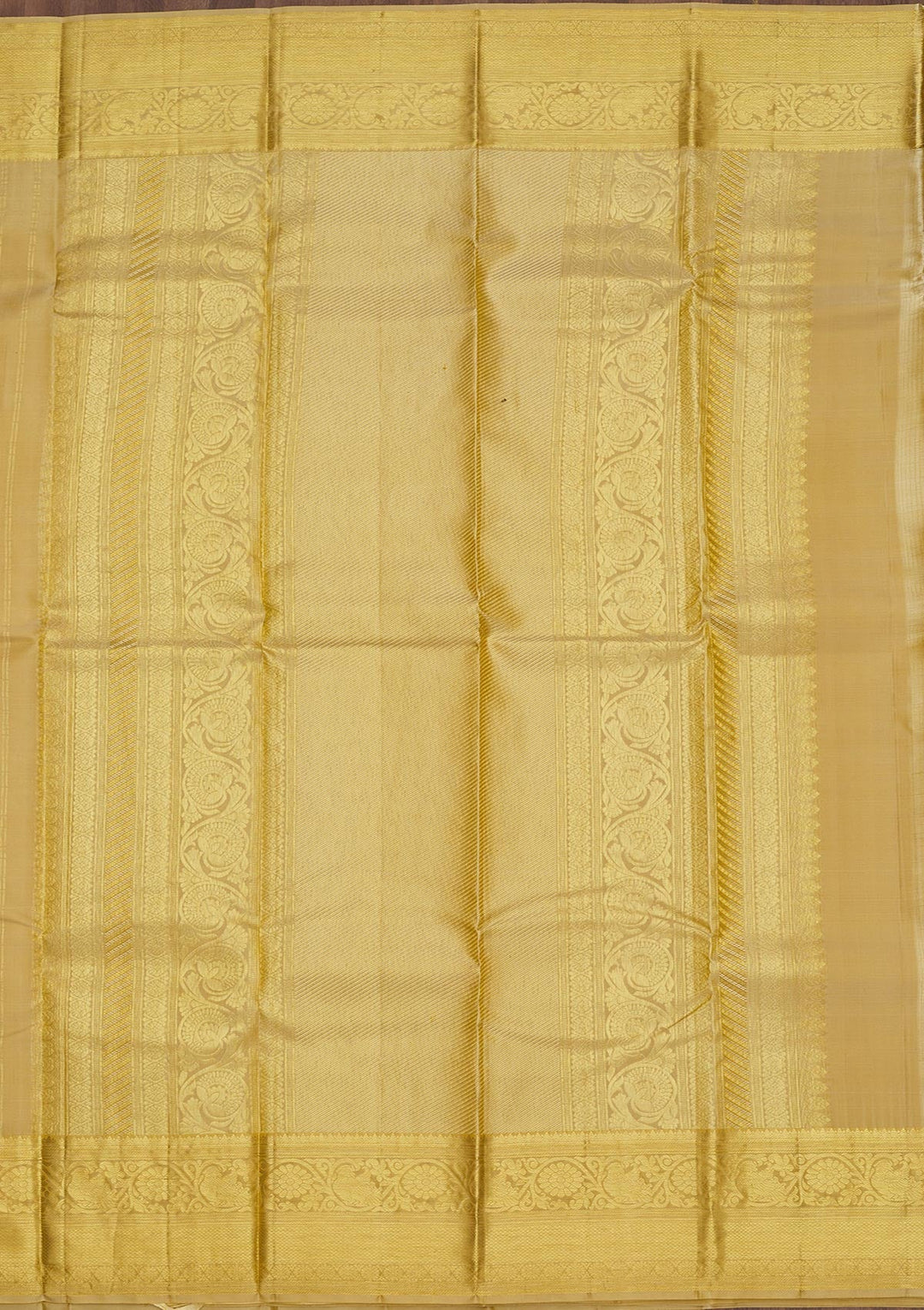 Cream Zariwork Pure Silk Saree