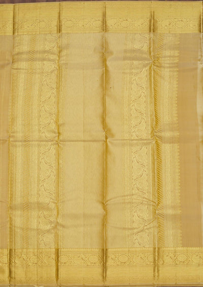 Cream Zariwork Pure Silk Saree