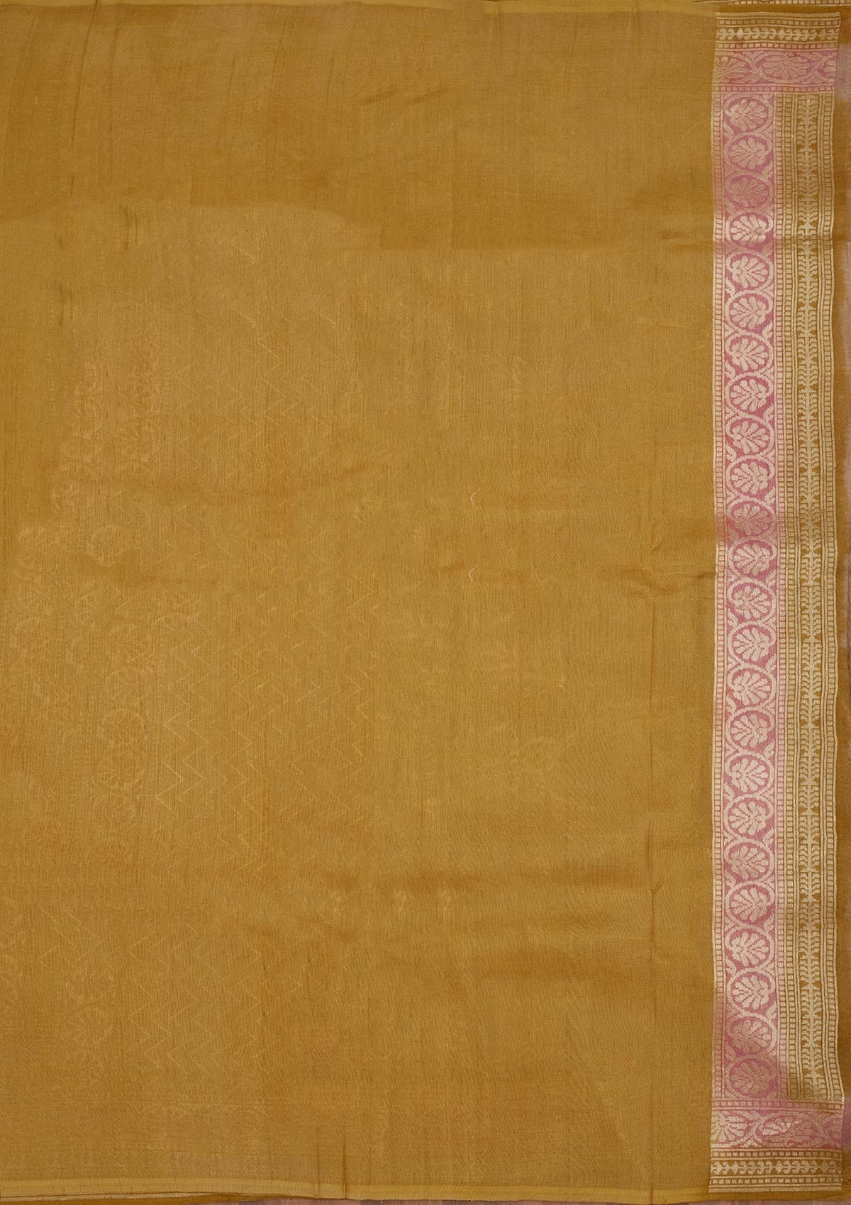 Cream Zariwork Pure Silk Saree-Koskii