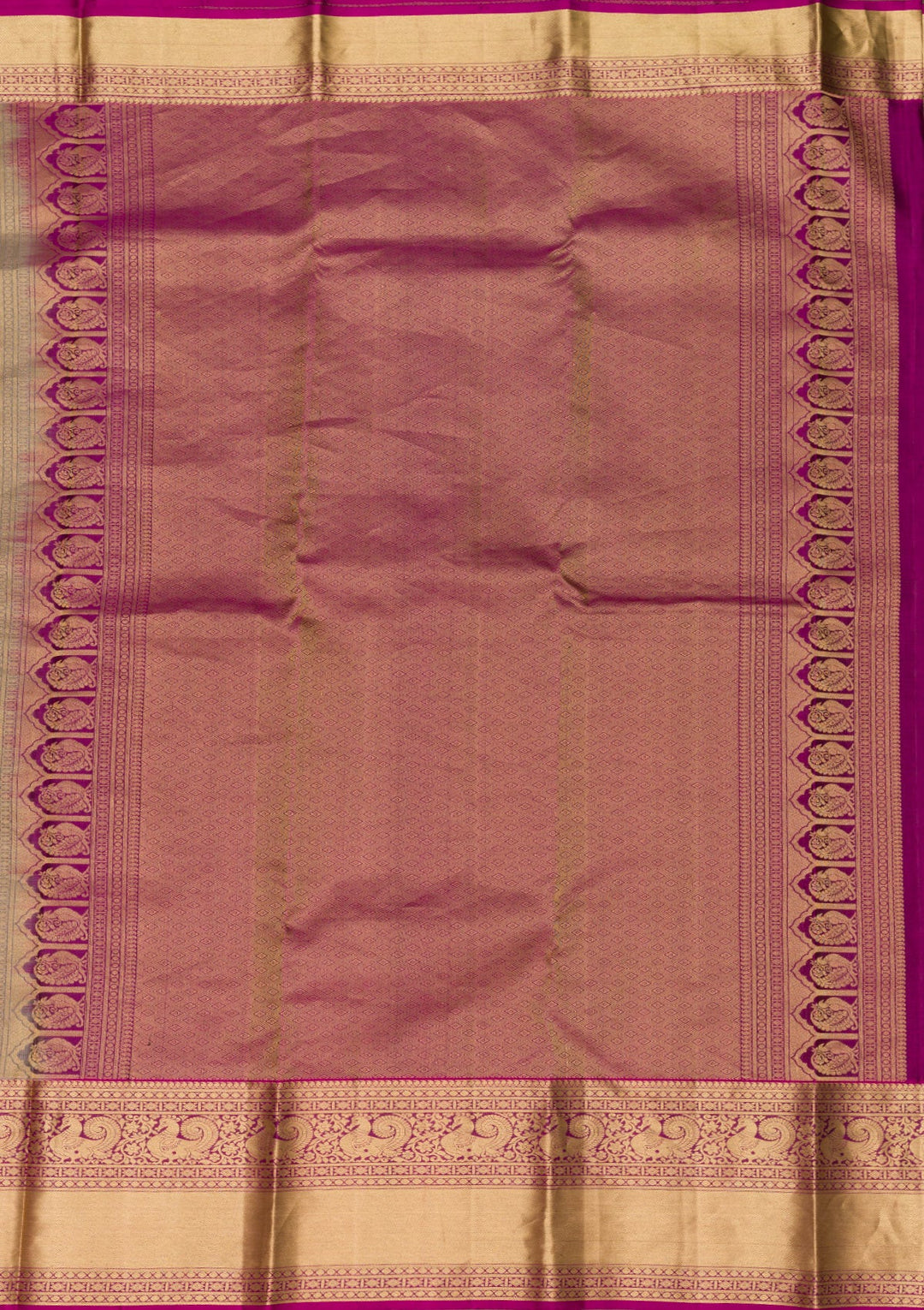 Dark Grey Zariwork Pure Silk Saree-Koskii