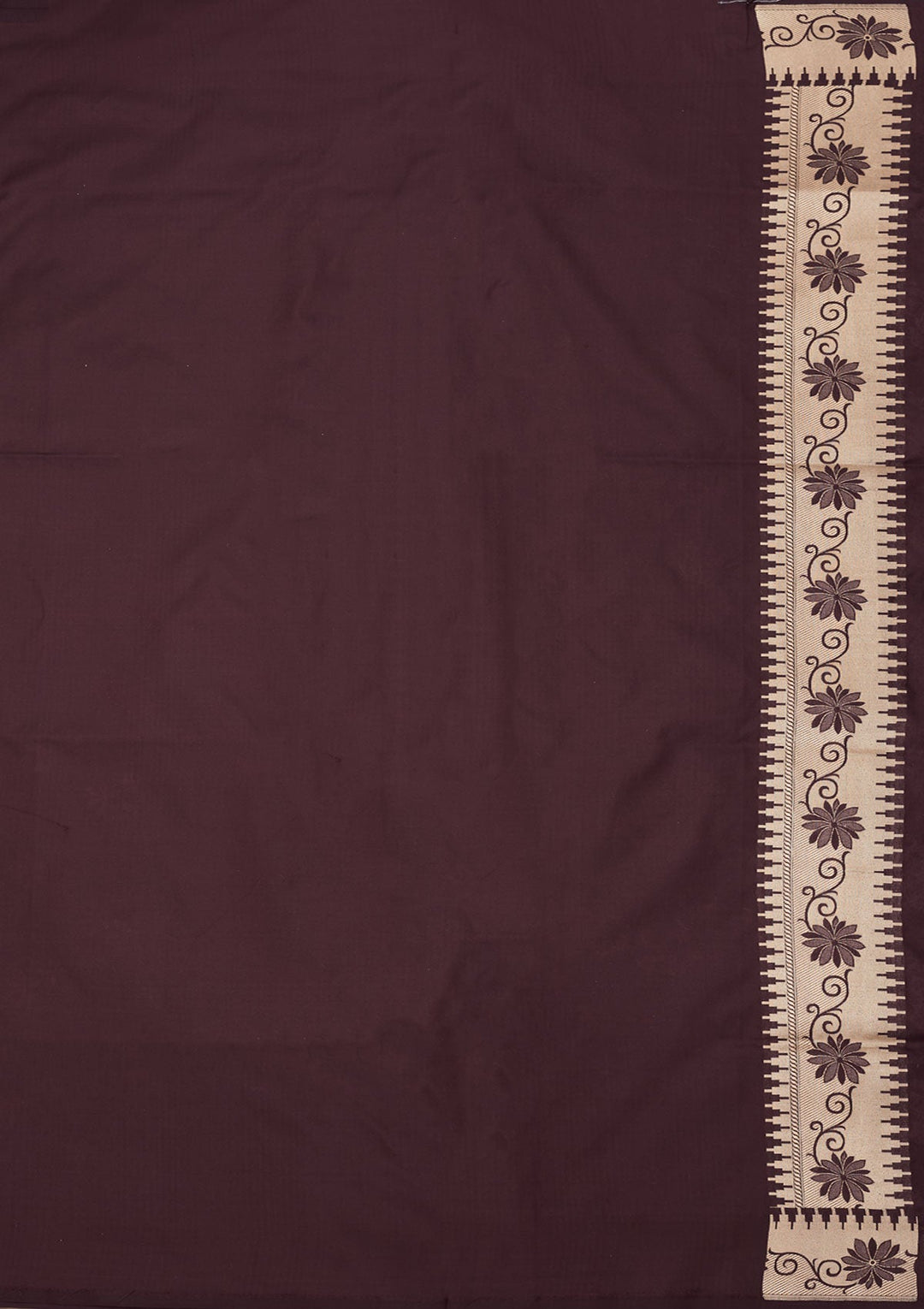 Dark Grey Zariwork Pure Silk Saree-Koskii