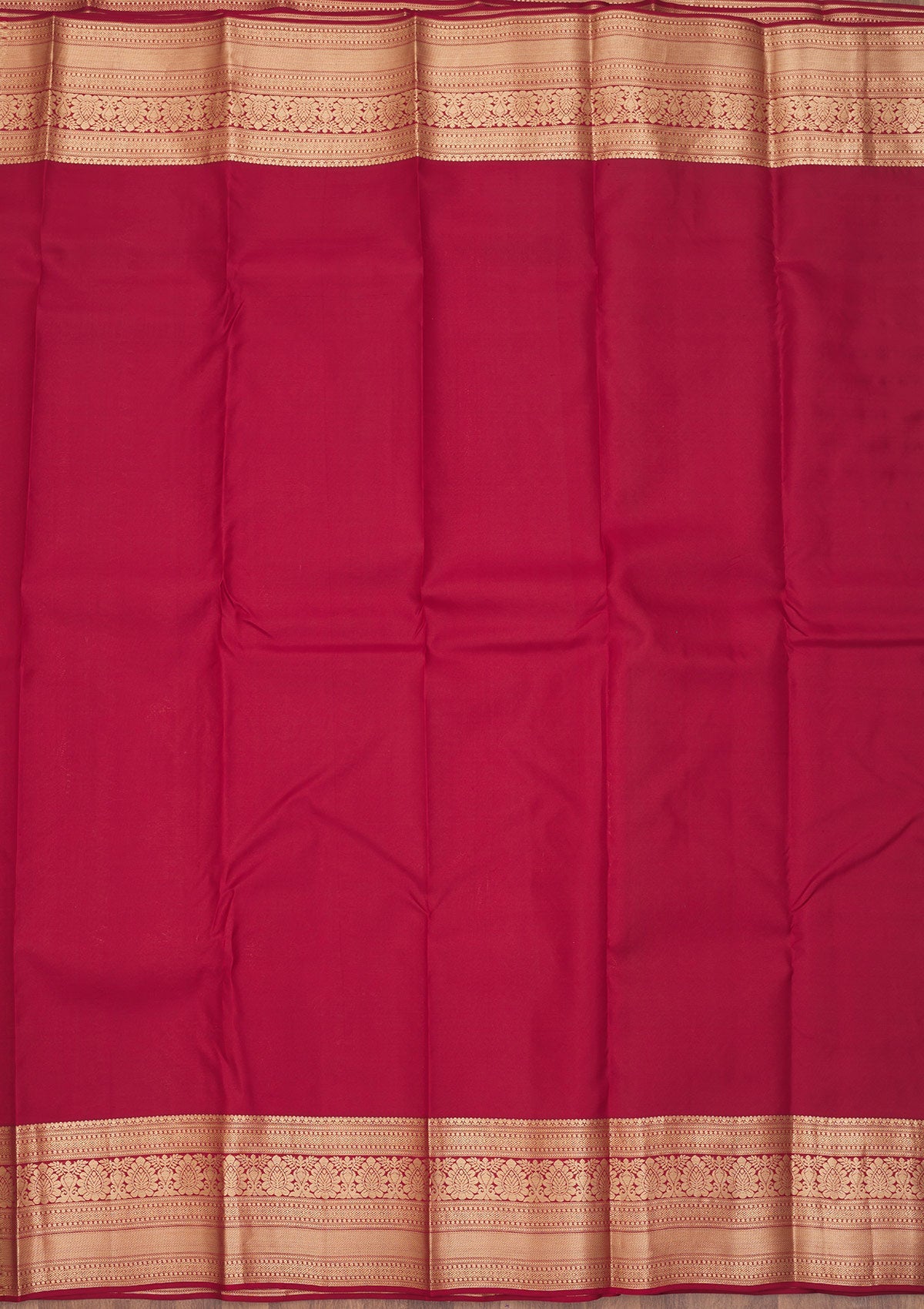 Dark Maroon Zariwork Pure Silk Saree