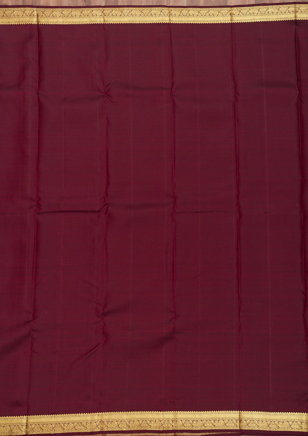 Dark Maroon Zariwork Pure Silk Saree-Koskii