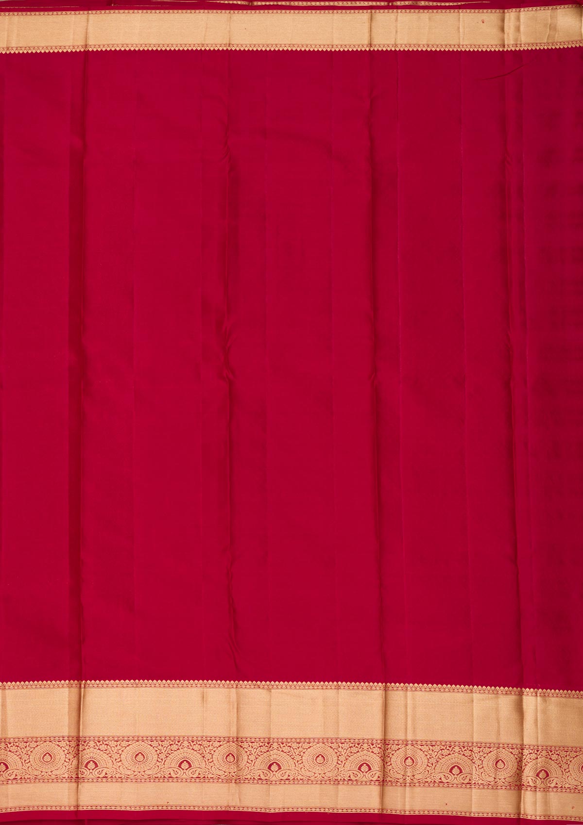 Dark Maroon Zariwork Pure Silk Saree-Koskii