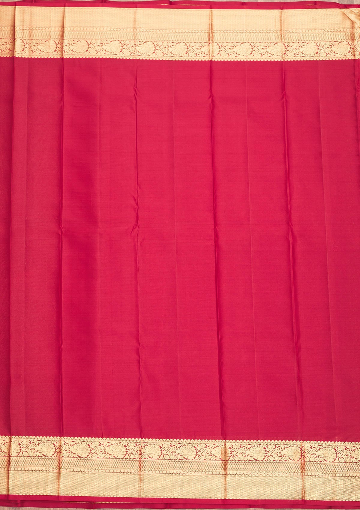 Dark Maroon Zariwork Pure Silk Saree-Koskii
