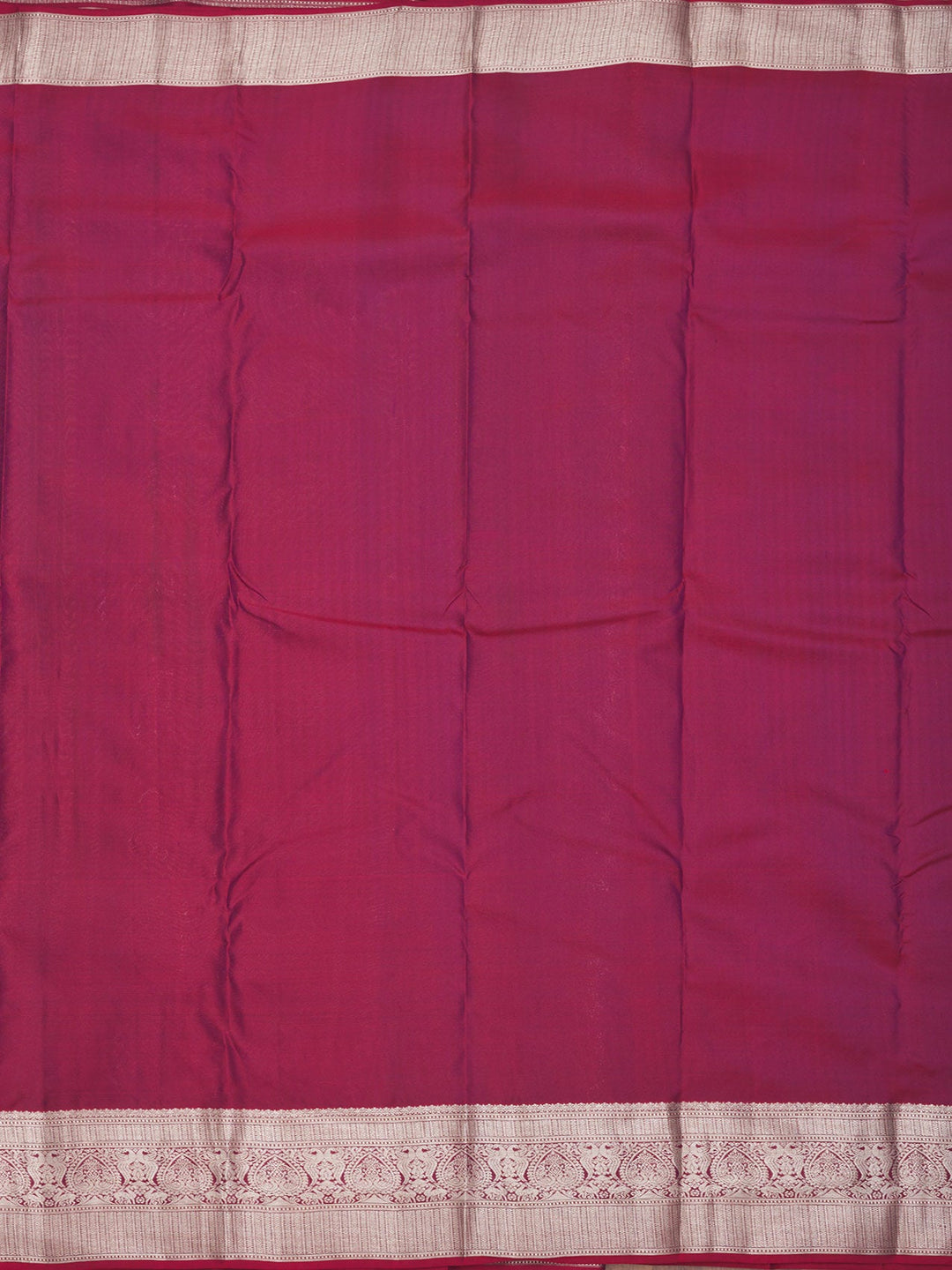 Dark Maroon Zariwork Pure Silk Saree