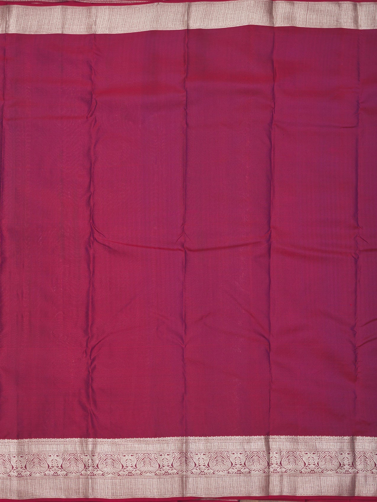 Dark Maroon Zariwork Pure Silk Saree