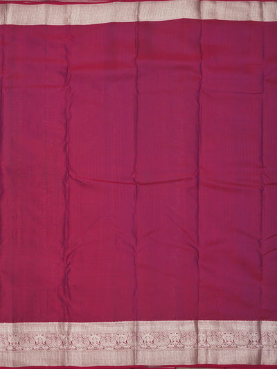 Dark Maroon Zariwork Pure Silk Saree