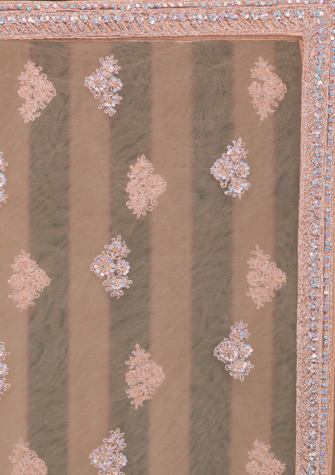 Gold Stonework Net Readymade Lehenga