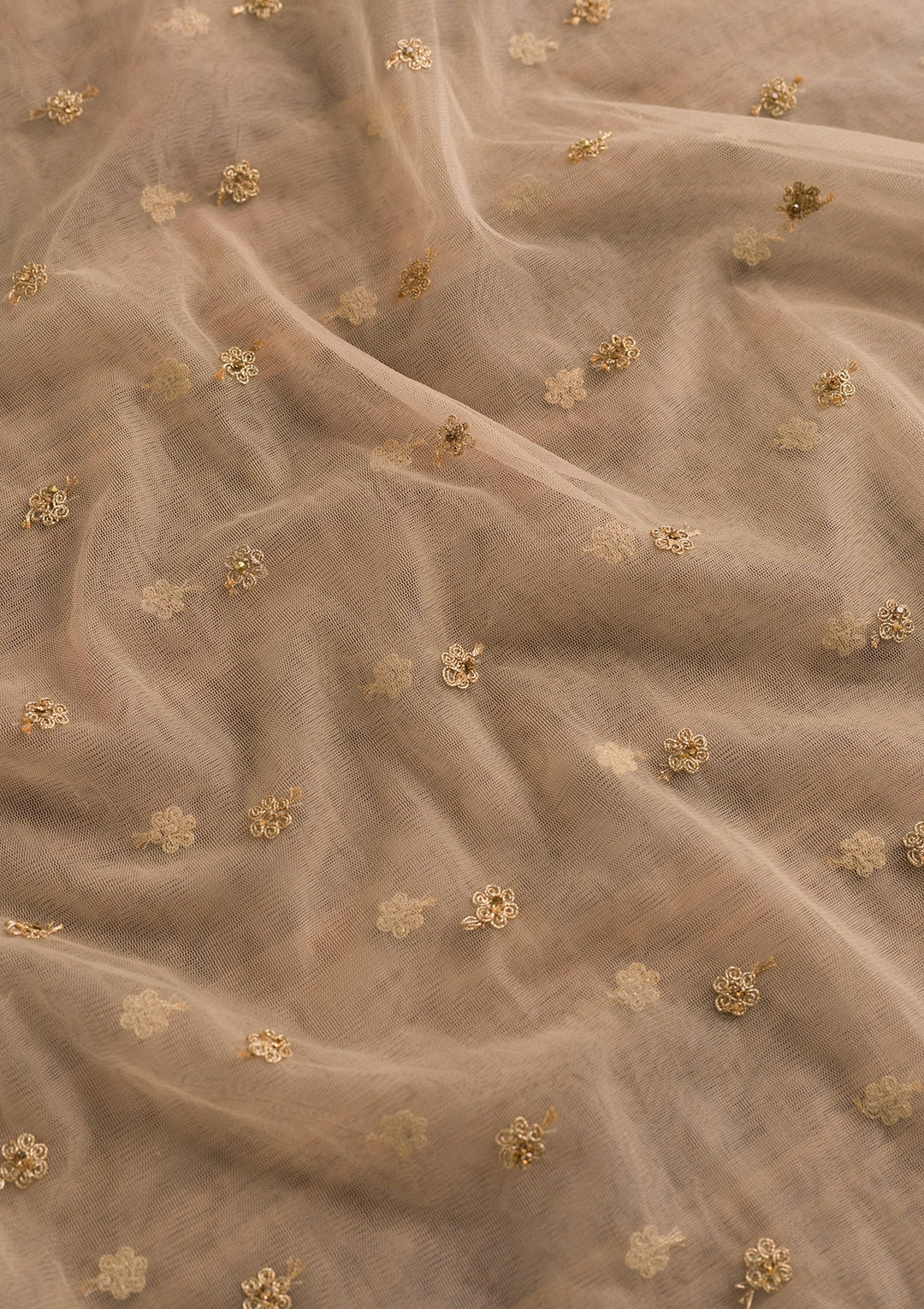 Gold Zariwork Net Dupatta-Koskii