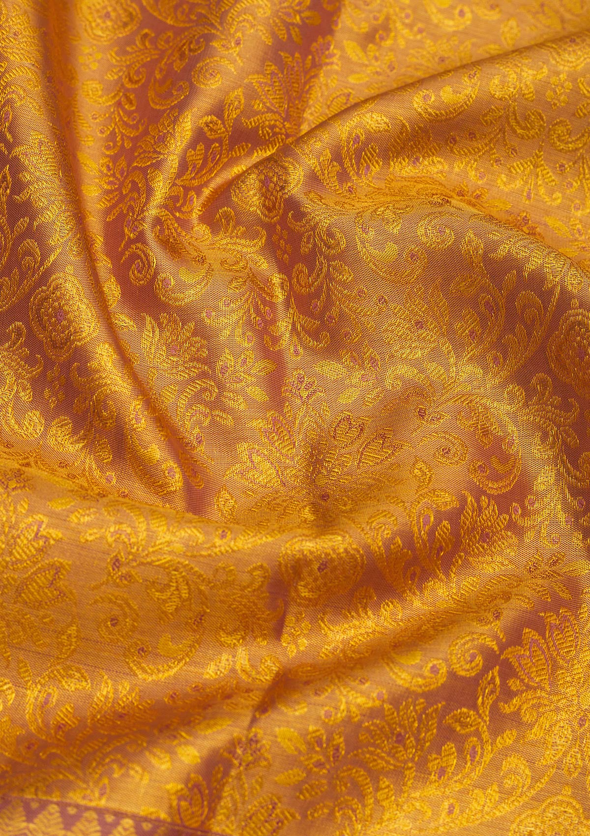 Gold Zariwork Pure Silk Saree-Koskii