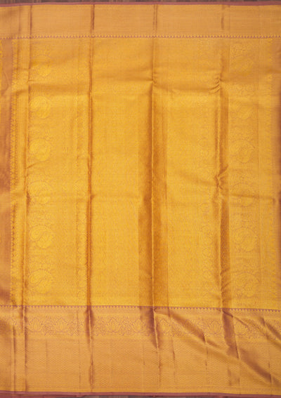 Gold Zariwork Pure Silk Saree-Koskii