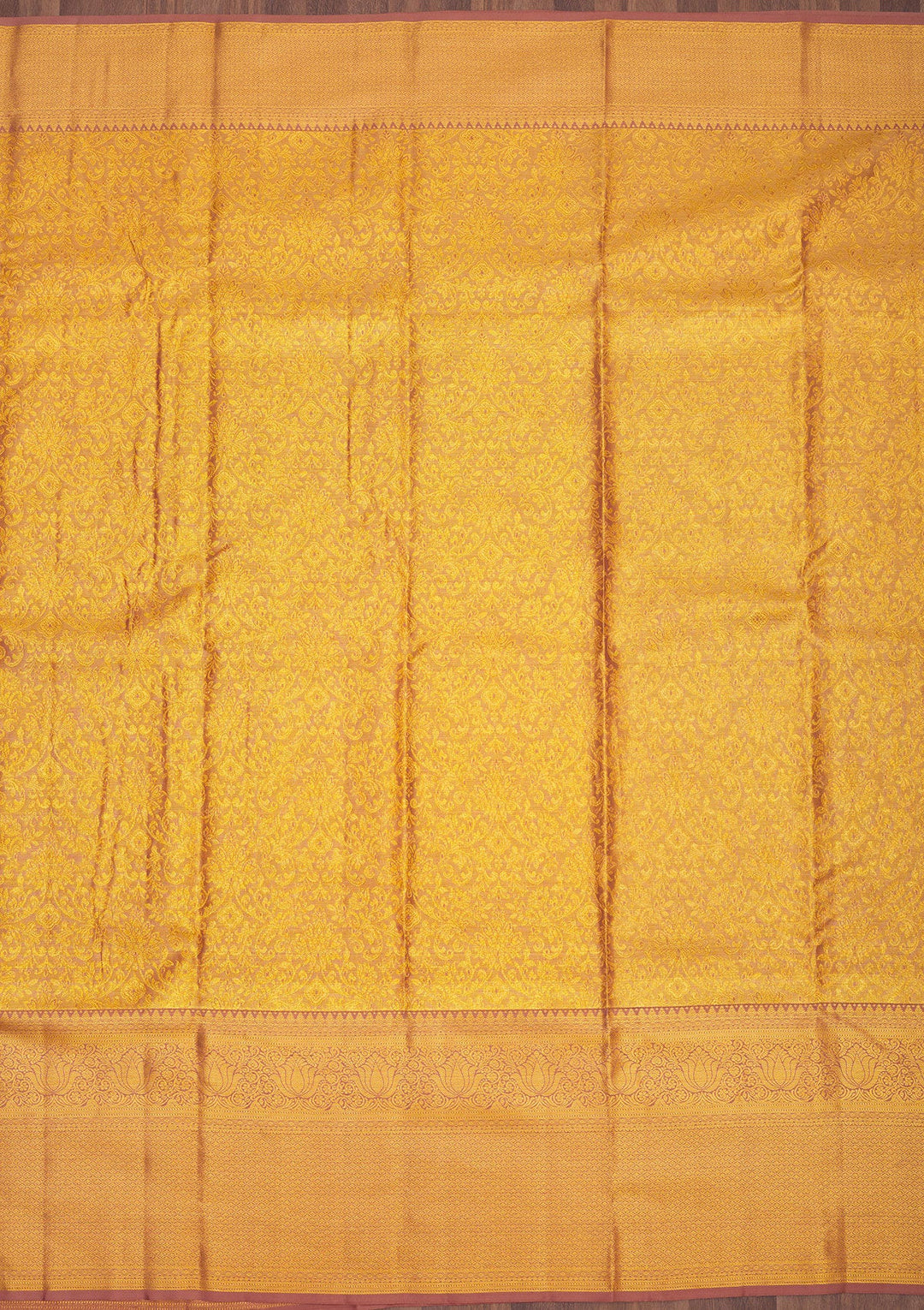 Gold Zariwork Pure Silk Saree-Koskii