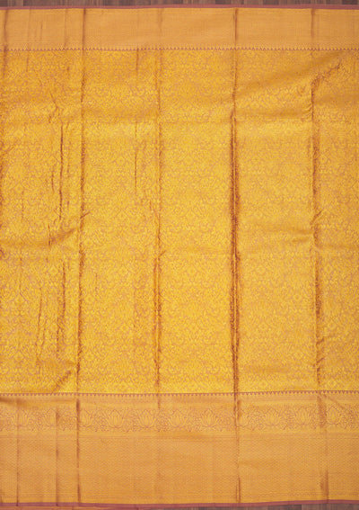 Gold Zariwork Pure Silk Saree-Koskii