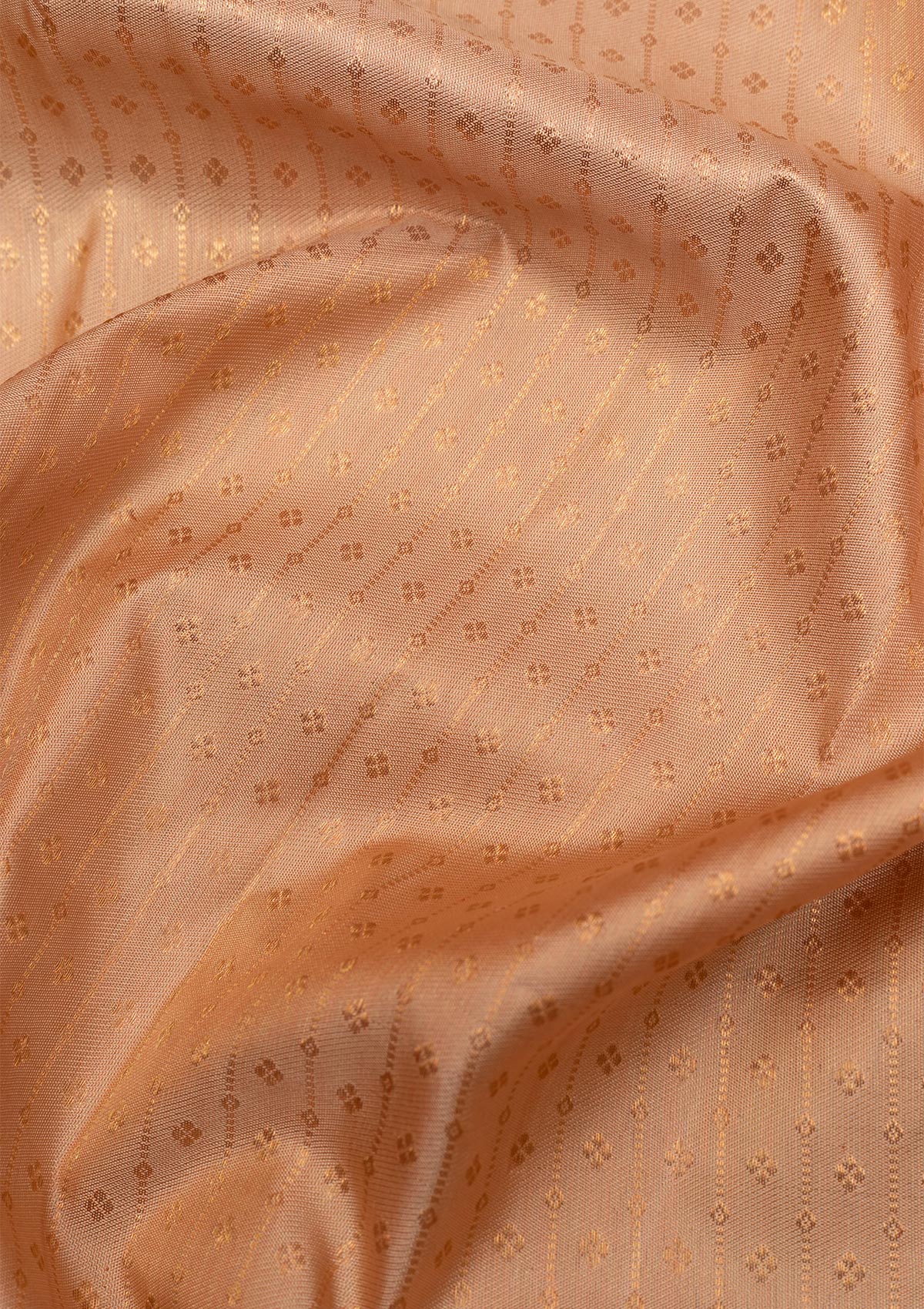 Gold Copper Zariwork Pure Silk Saree - Koskii