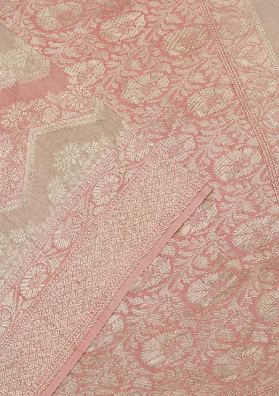 Gold Zariwork Pure Silk Saree-Koskii