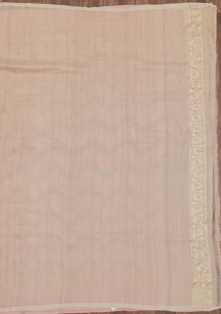 Gold Zariwork Pure Silk Saree-Koskii
