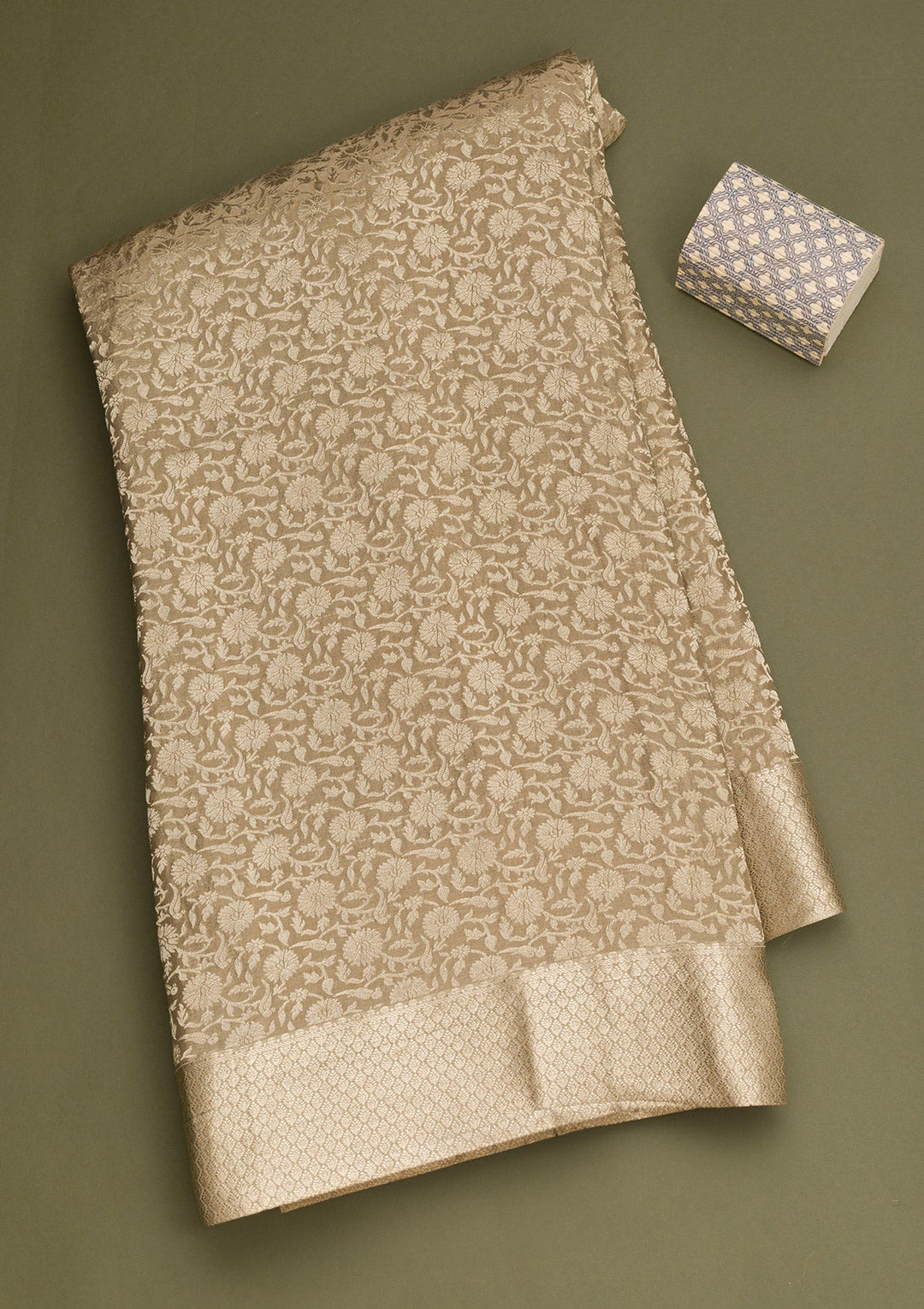 Gold Zariwork Pure Silk Saree-Koskii