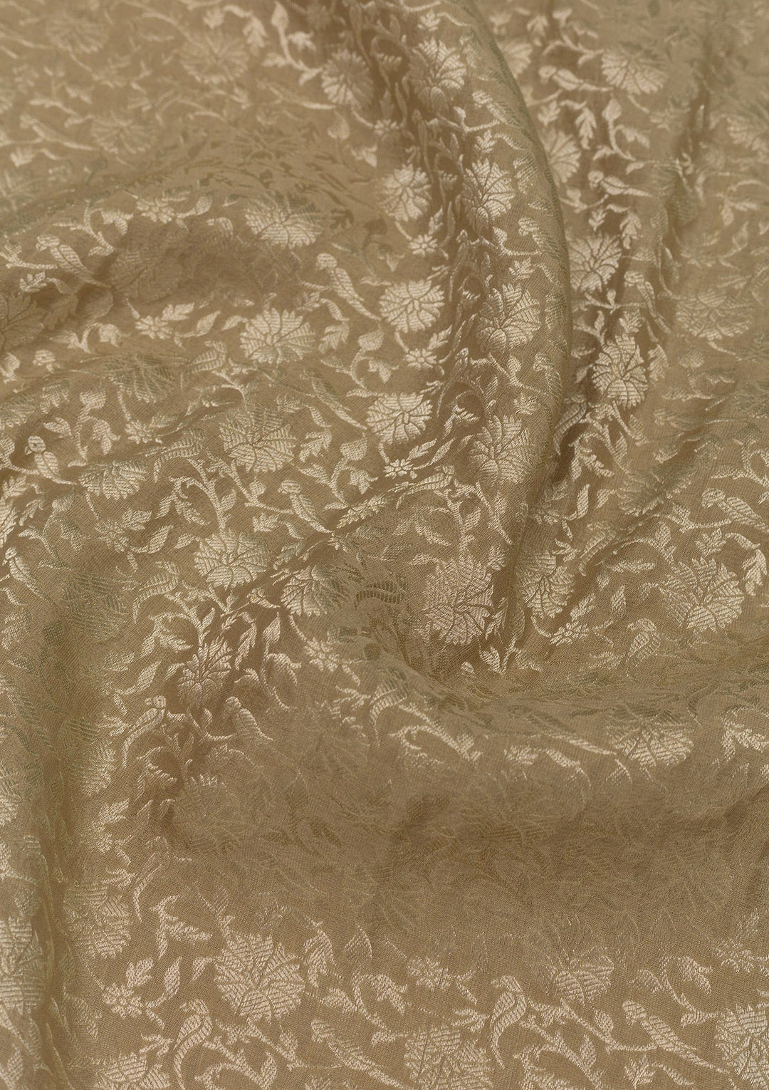 Gold Zariwork Pure Silk Saree-Koskii