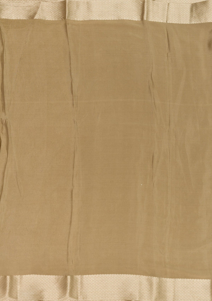 Gold Zariwork Pure Silk Saree-Koskii