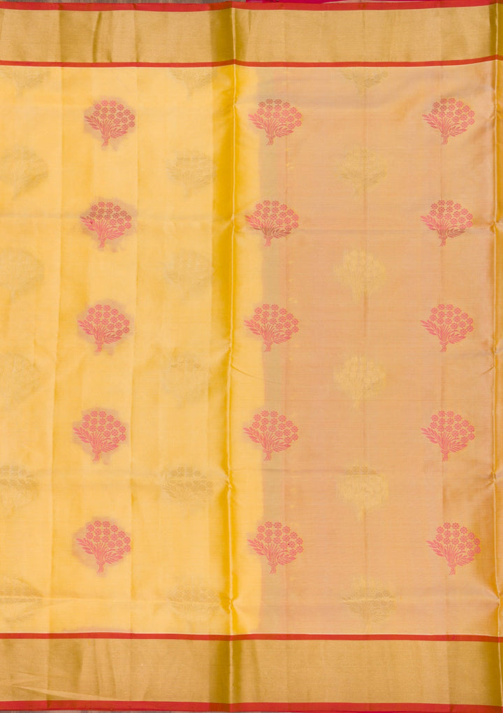 Gold Zariwork Pure Silk Saree-Koskii