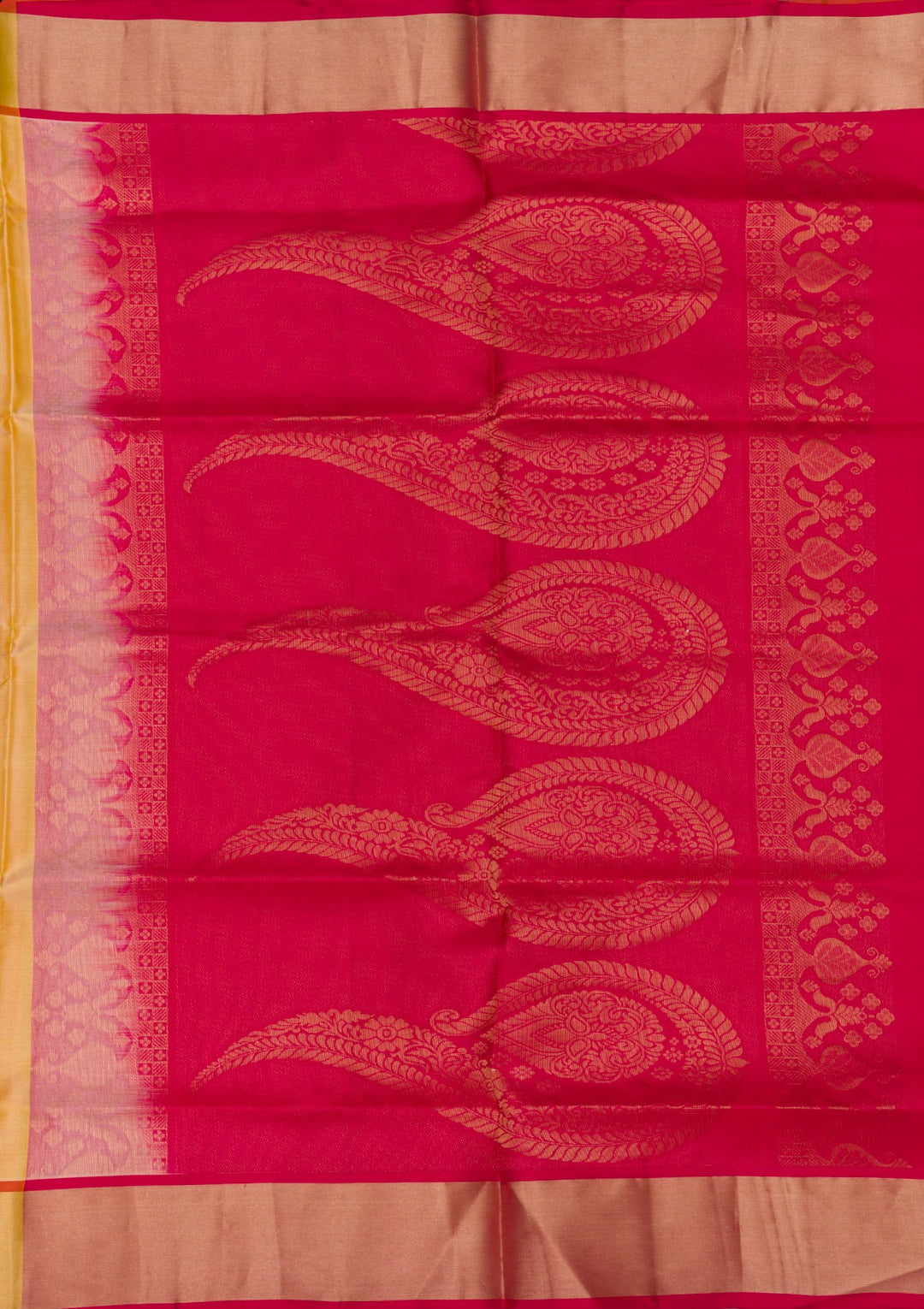 Gold Zariwork Pure Silk Saree-Koskii