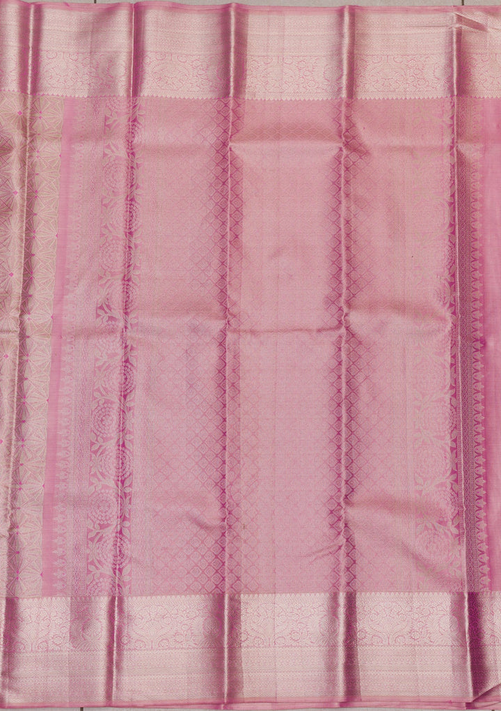 Gold Zariwork Pure Silk Saree-Koskii