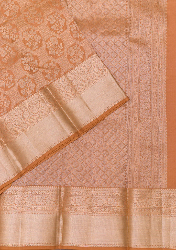 Gold Zariwork Pure Silk Saree-Koskii