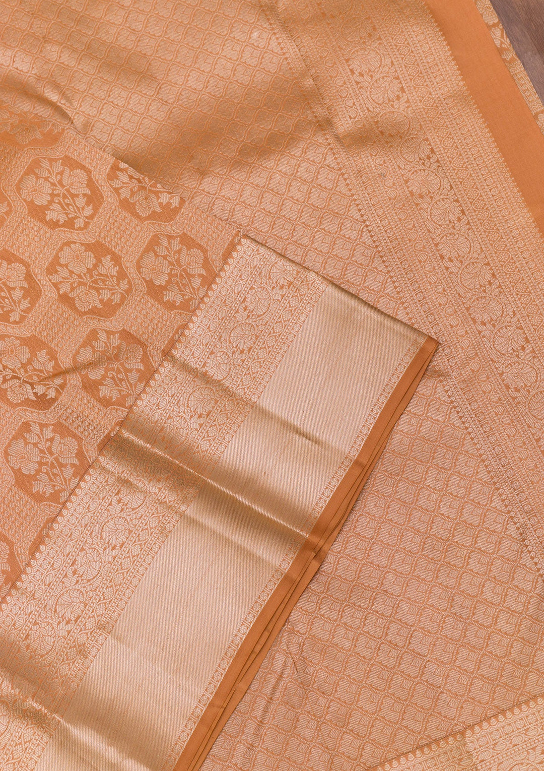 Gold Zariwork Pure Silk Saree-Koskii