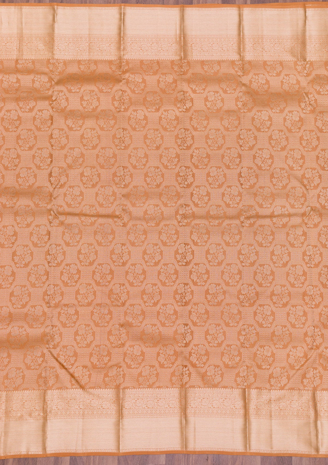 Gold Zariwork Pure Silk Saree-Koskii