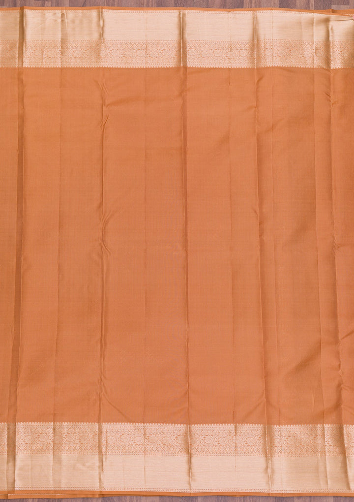 Gold Zariwork Pure Silk Saree-Koskii