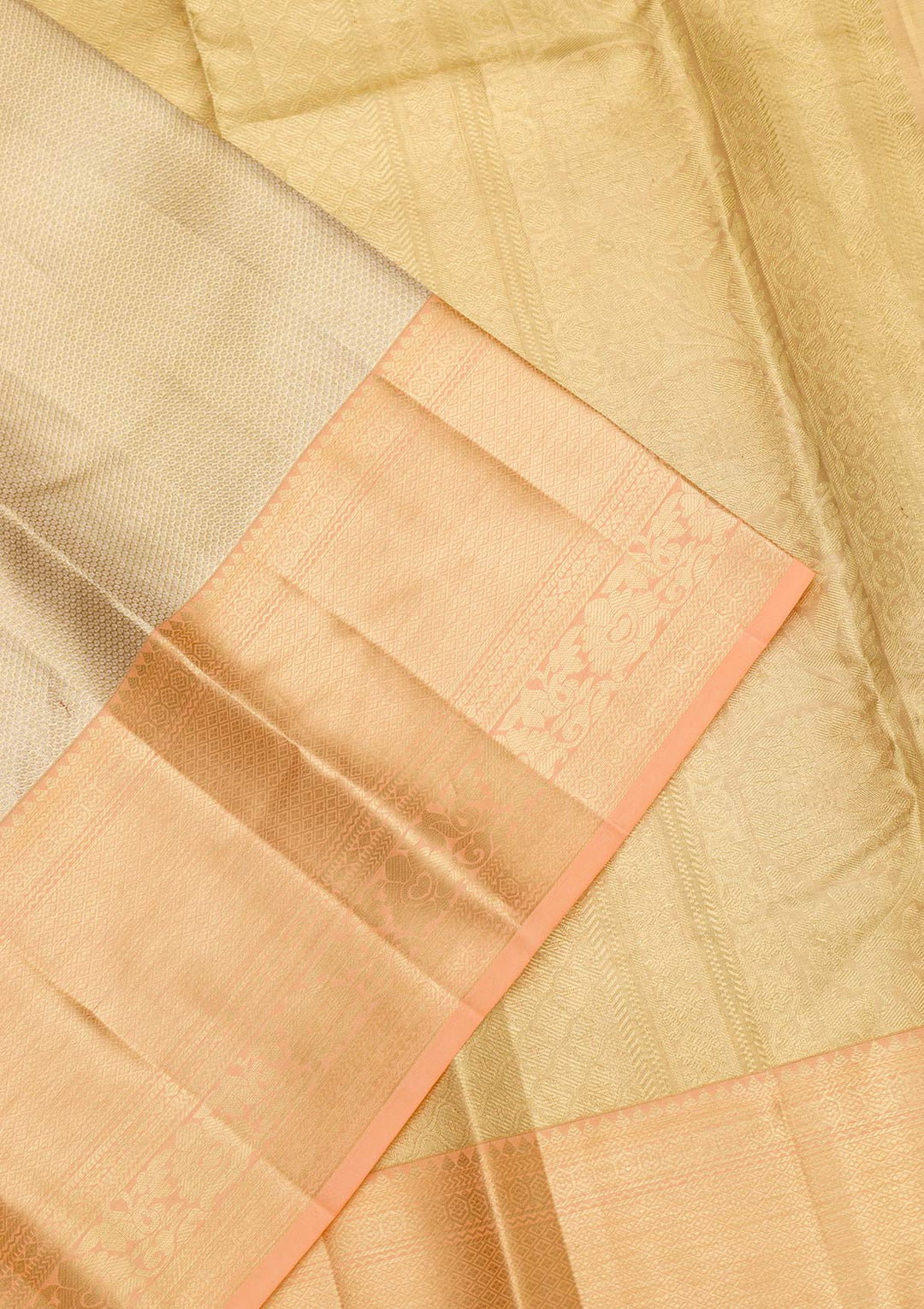 Gold Zariwork Pure Silk Saree-Koskii