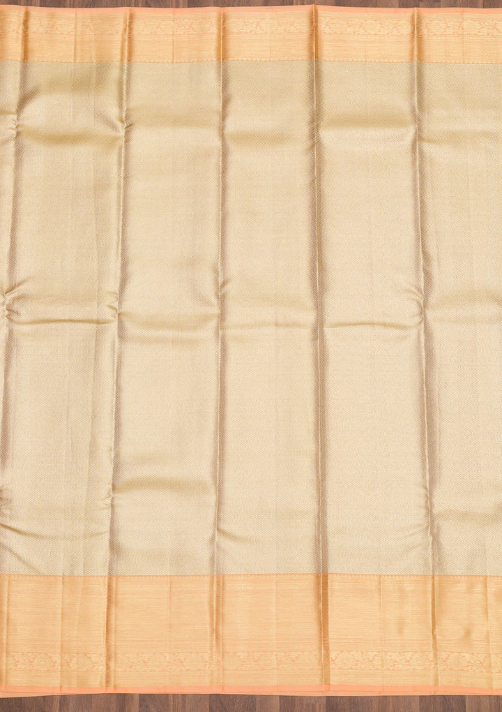 Gold Zariwork Pure Silk Saree-Koskii