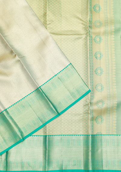 Gold Zariwork Pure Silk Saree-Koskii