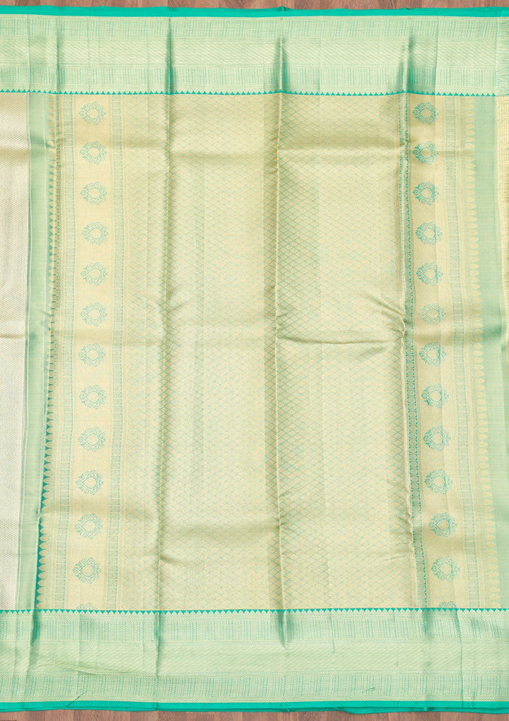 Gold Zariwork Pure Silk Saree-Koskii