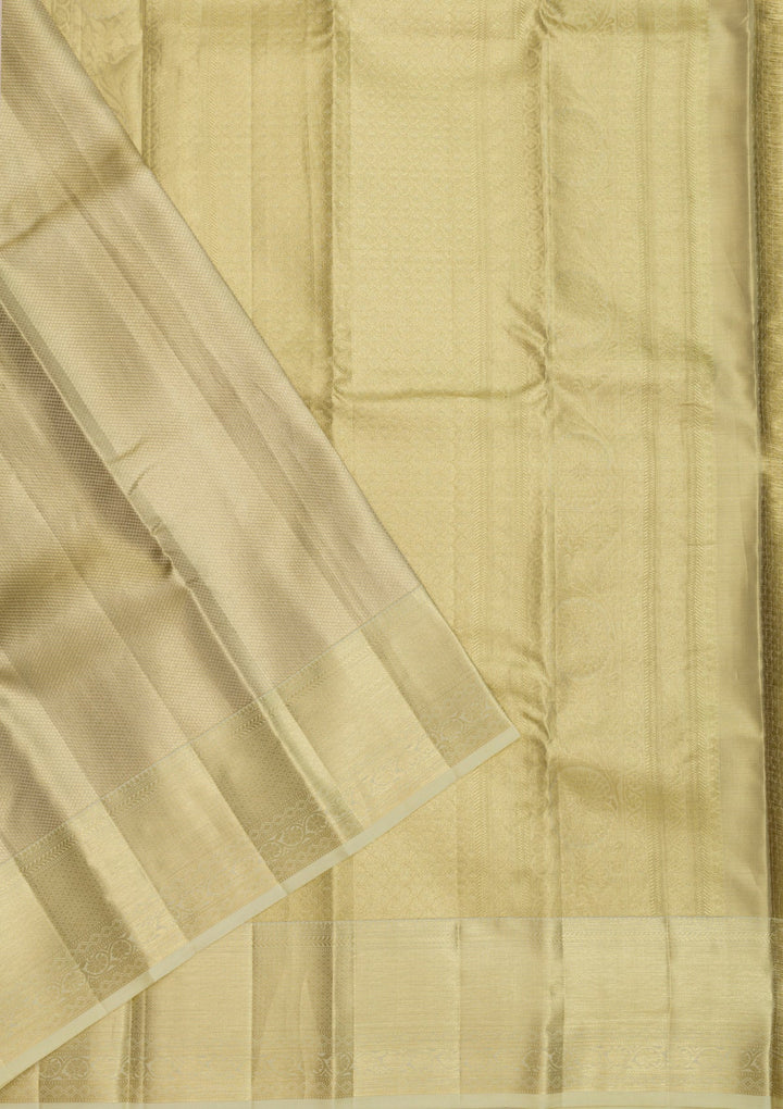 Gold Zariwork Pure Silk Saree-Koskii