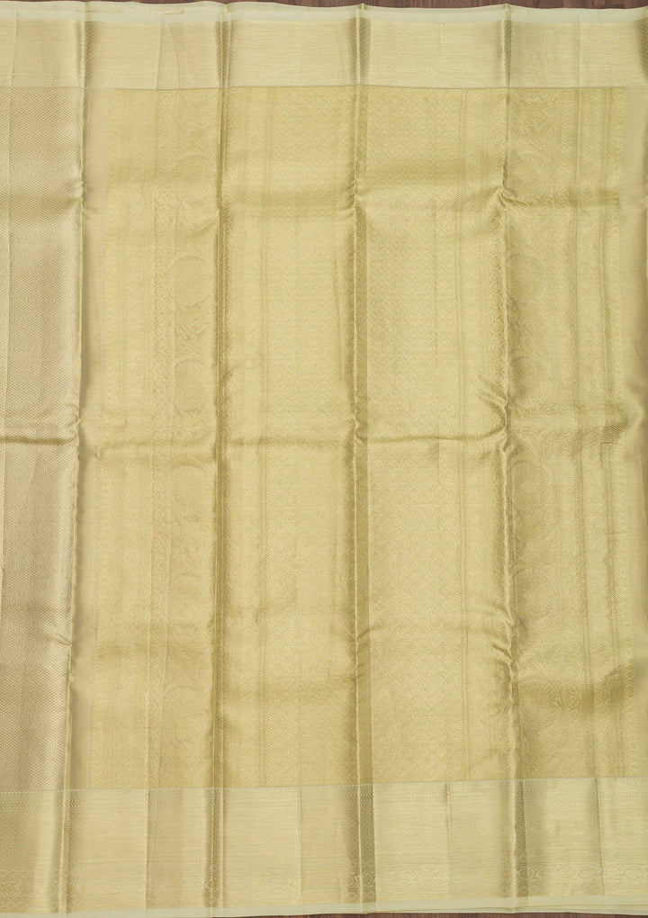 Gold Zariwork Pure Silk Saree-Koskii