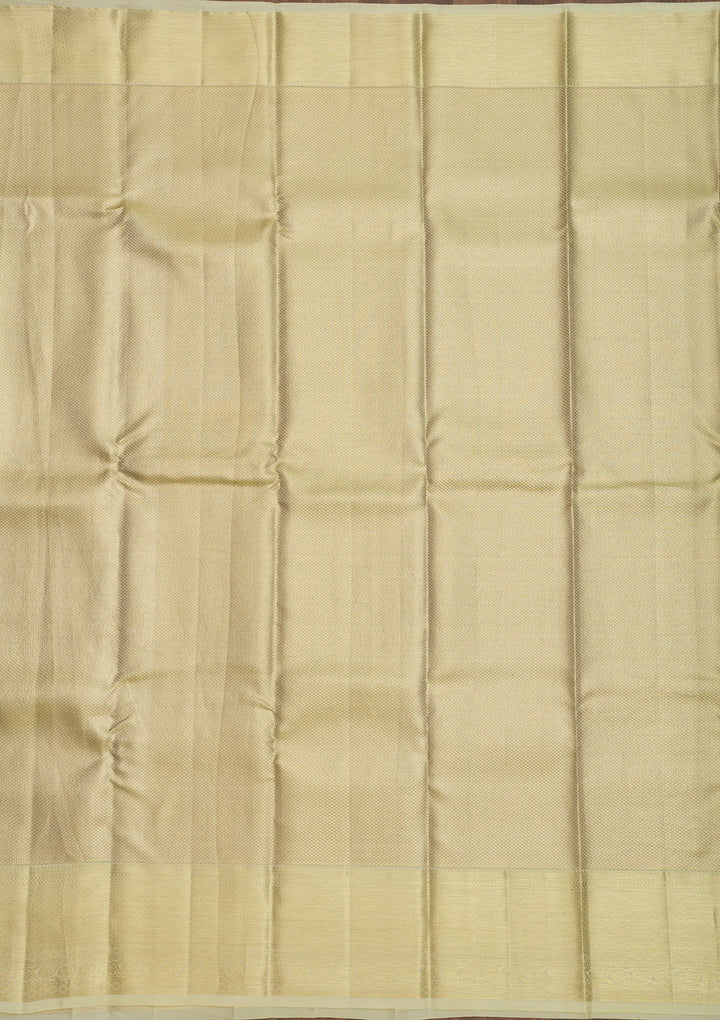 Gold Zariwork Pure Silk Saree-Koskii