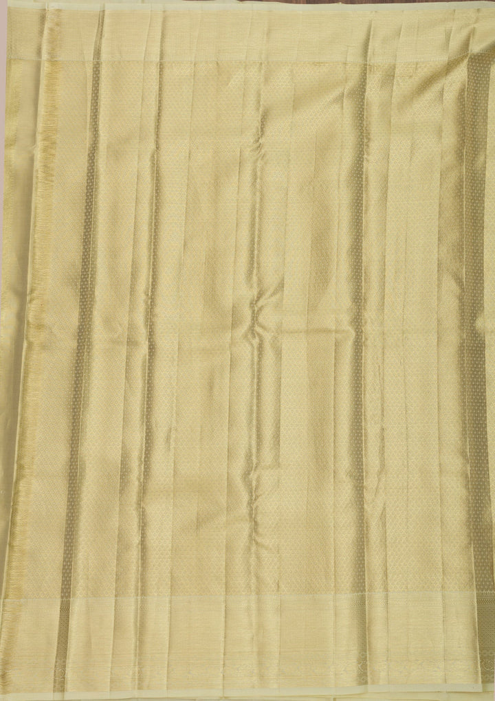 Gold Zariwork Pure Silk Saree-Koskii