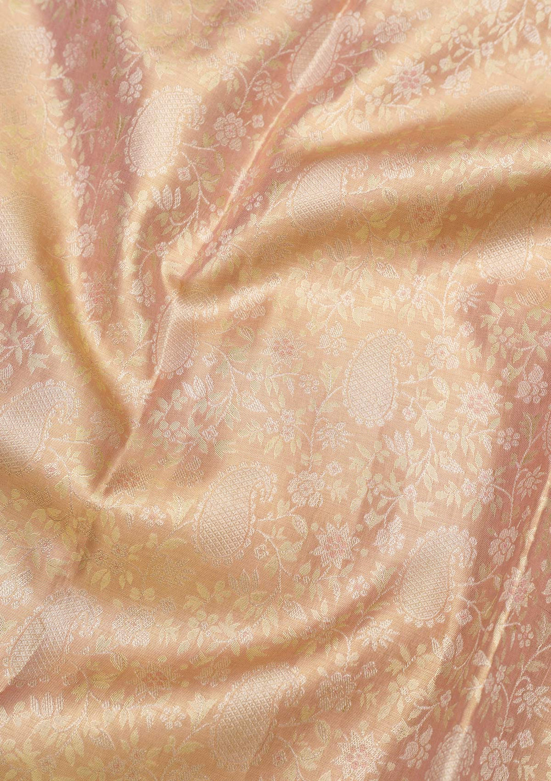 Gold Zariwork Pure Silk Saree-Koskii