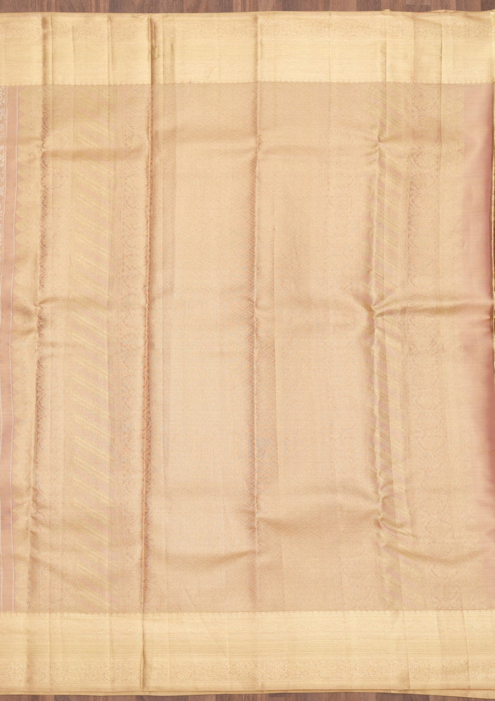 Gold Zariwork Pure Silk Saree-Koskii
