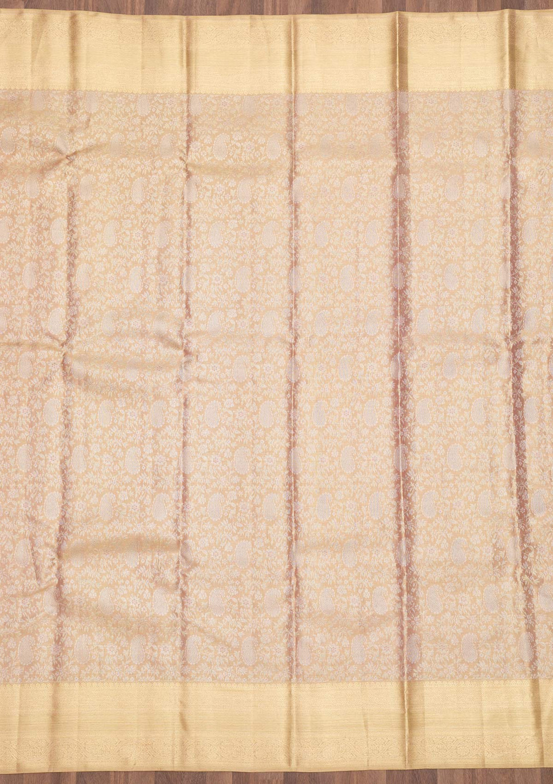 Gold Zariwork Pure Silk Saree-Koskii