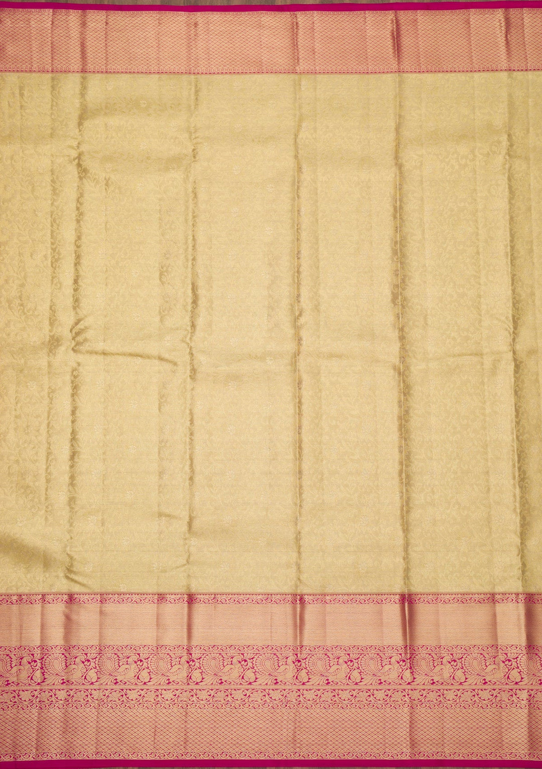 Gold Zariwork Pure Silk Saree-Koskii