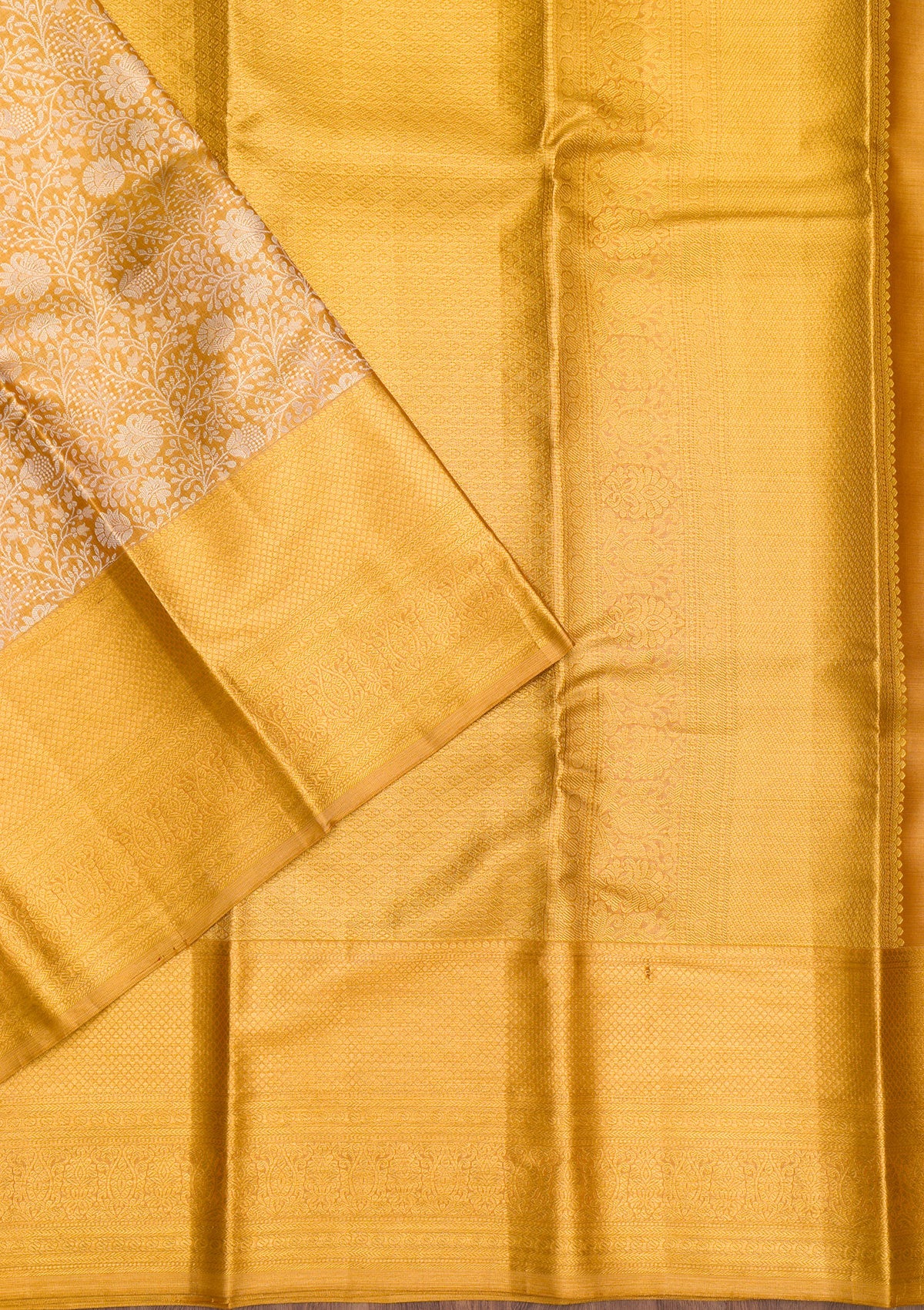 Gold Zariwork Pure Silk Saree-Koskii