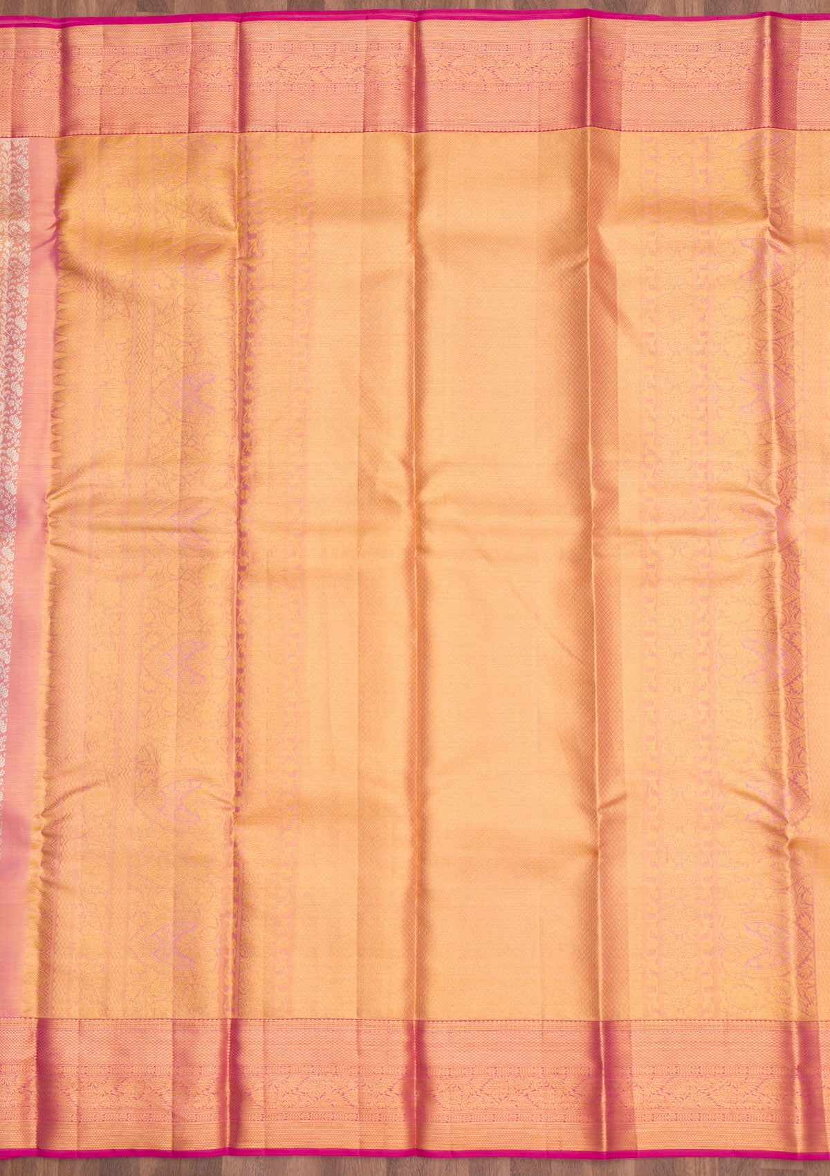 Gold Zariwork Pure Silk Saree-Koskii