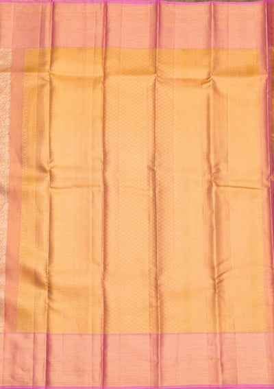 Gold Zariwork Pure Silk Saree-Koskii