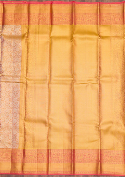 Gold Zariwork Pure Silk Saree-Koskii